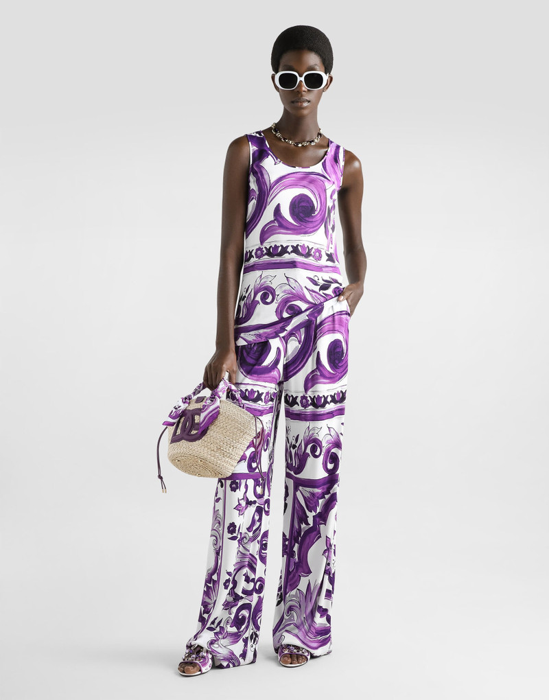 Dolce & Gabbana Majolica-print trousers outlook