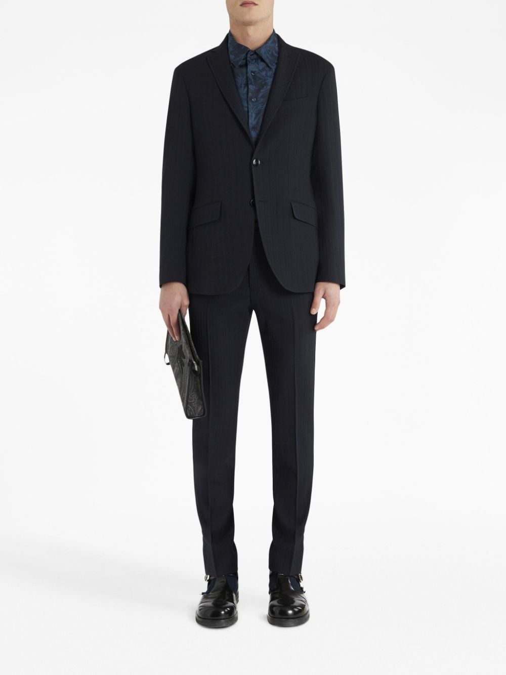 pressed-crease tailored trousers - 2