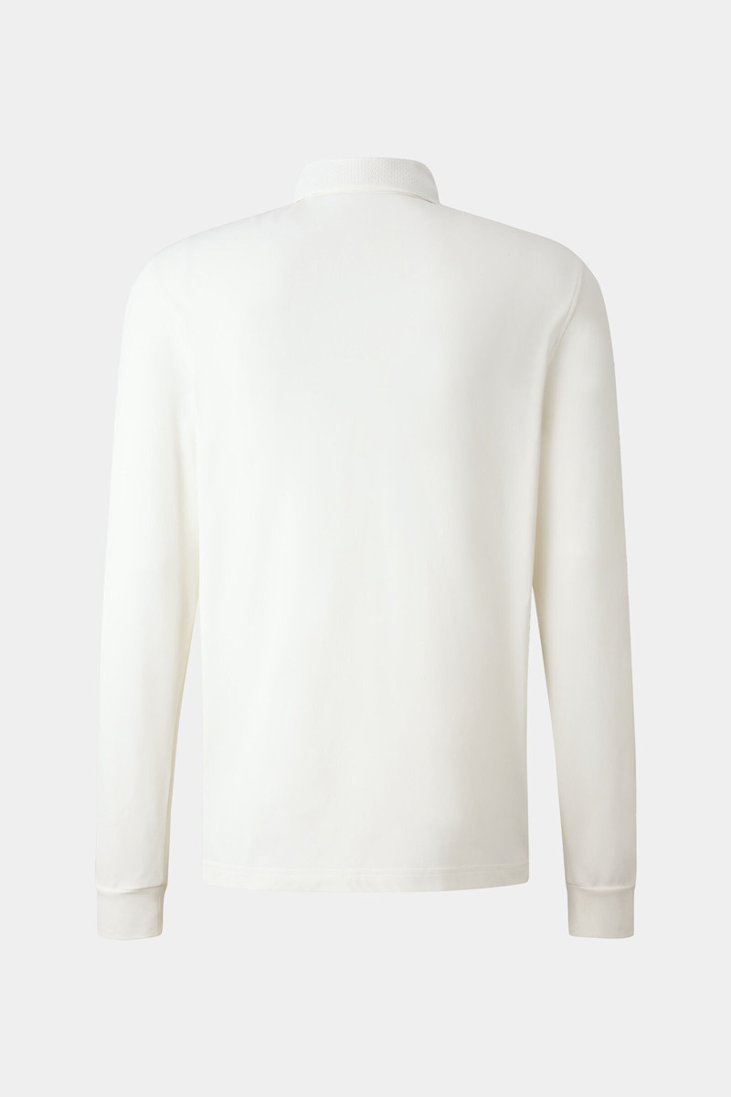 Gustavo Functional longsleeve polo shirt in Off-white 5