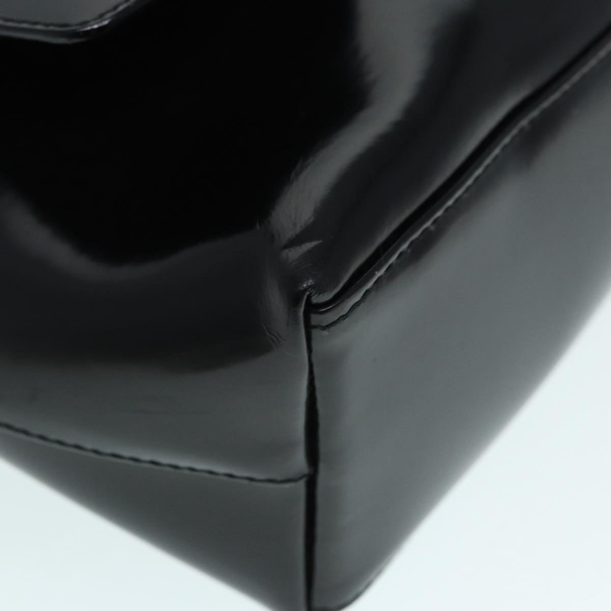GUCCI Tote Bag Patent Leather Black Silver 002 8754 002 8754 - 10