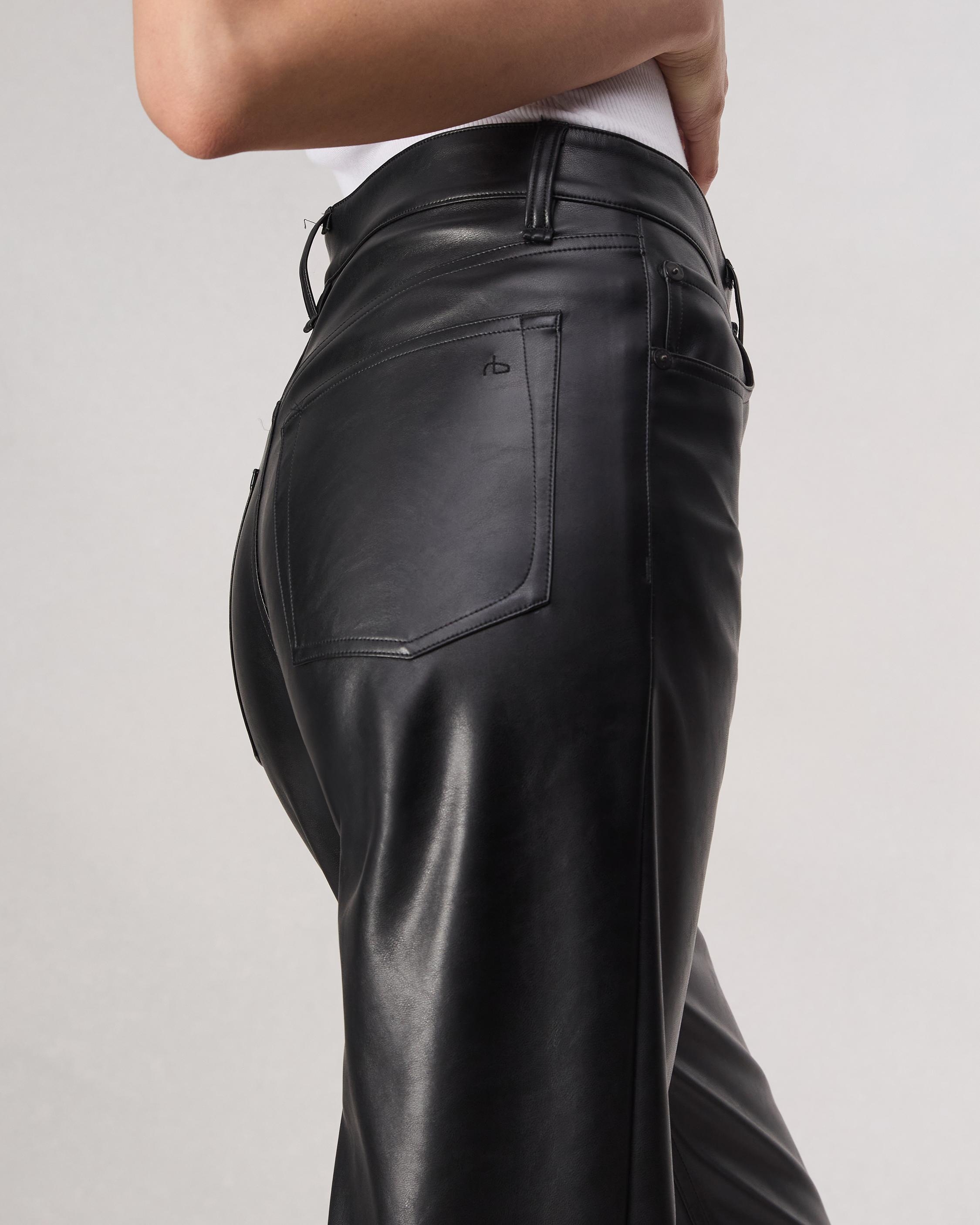 Harlow Faux Leather Pant - 5