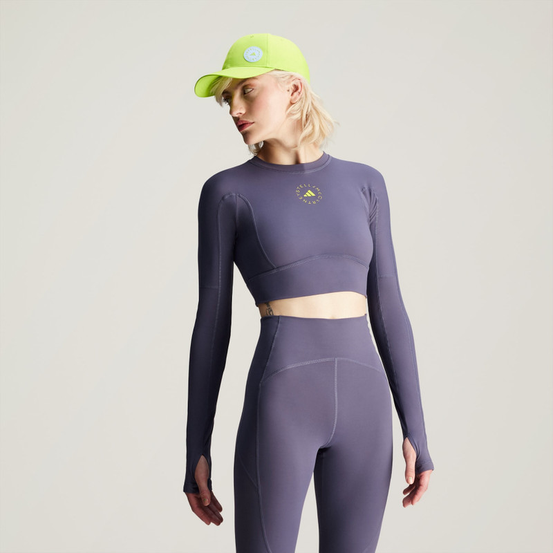 adidas adidas by Stella McCartney TrueStrength Yoga Long Sleeve Crop Top outlook