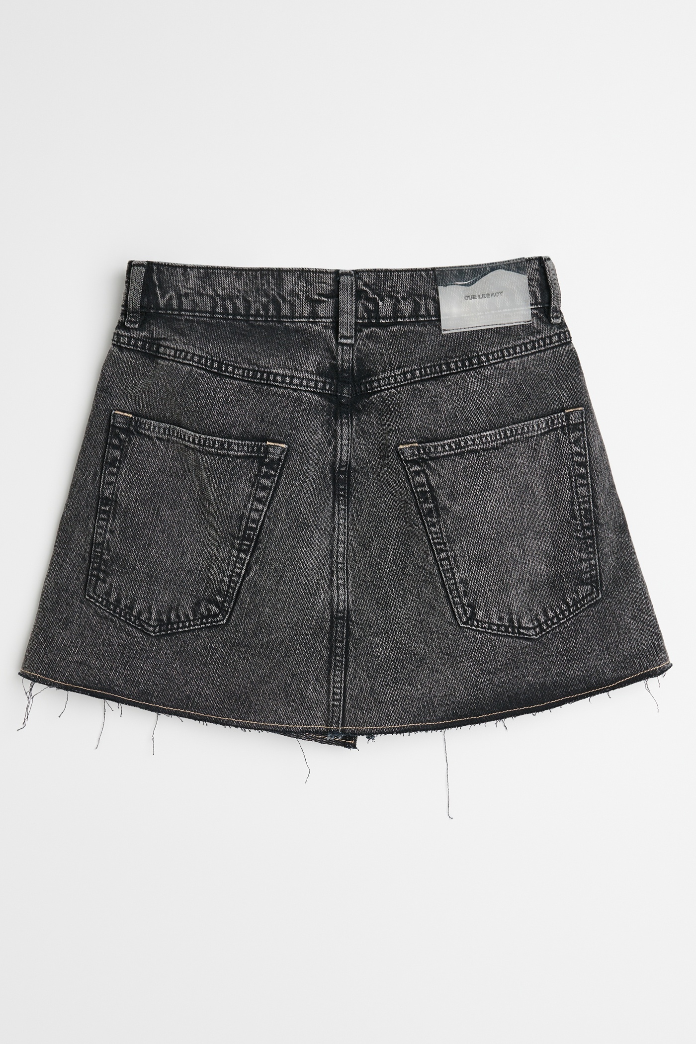 Cover Skirt Overdyed Black Chain Twill - 9