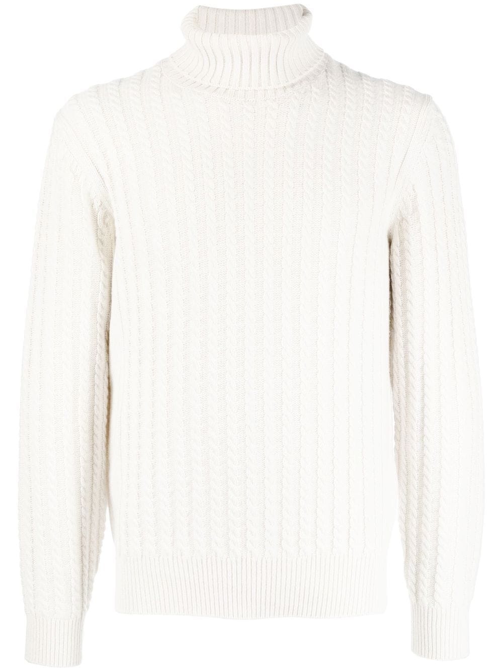 roll-neck cashmere jumper - 1