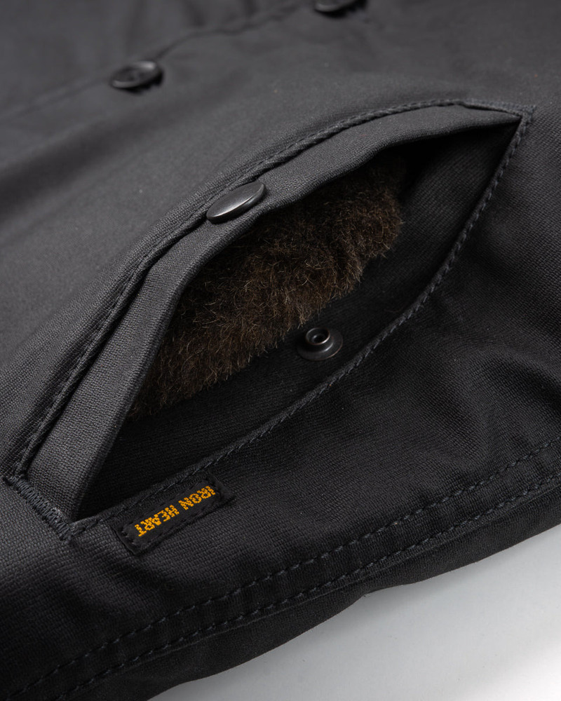 OILED WHIPCORD N1 DECK JACKET - BLACK 13