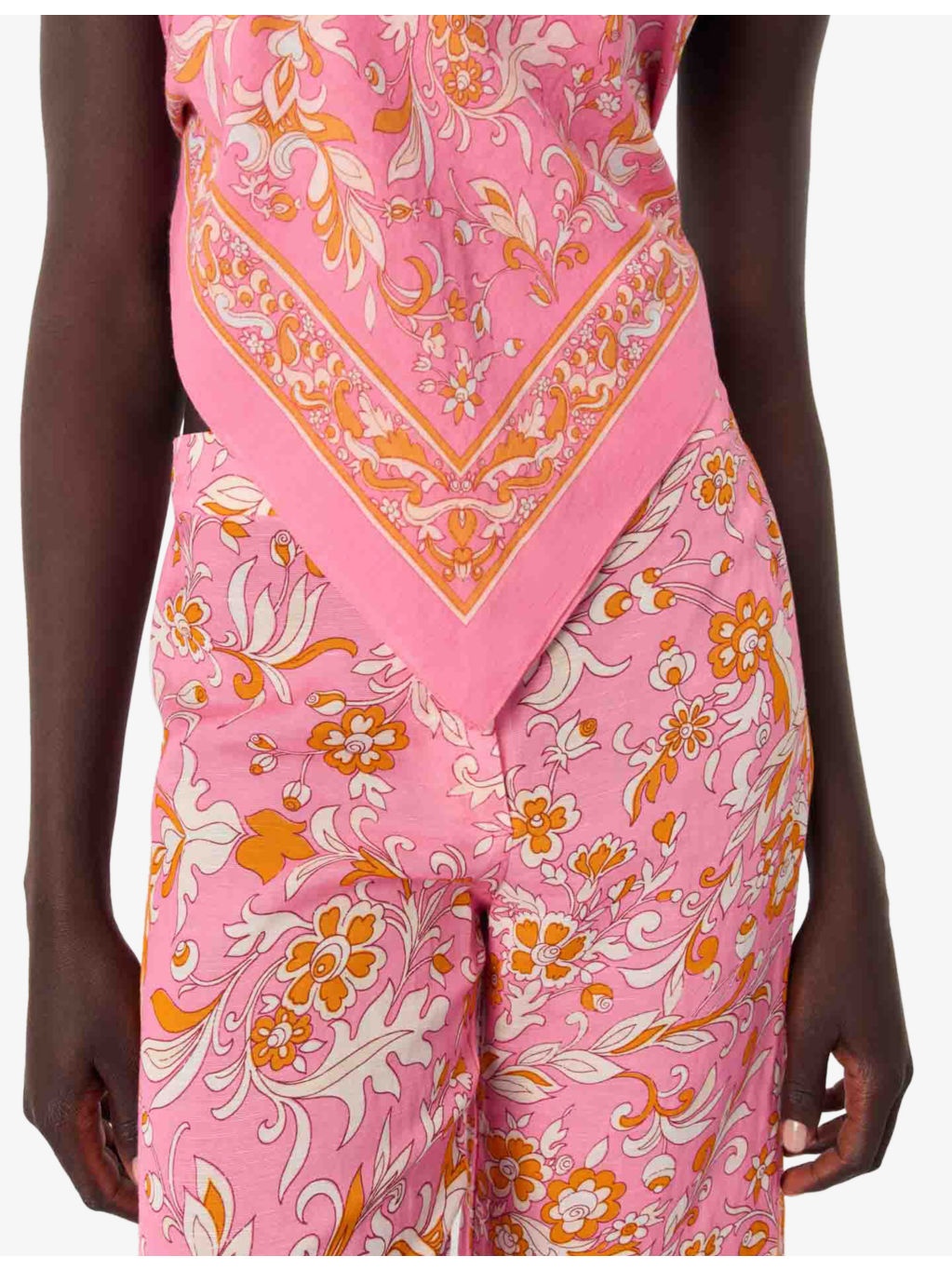 Floral-Print Wide-Leg Woven Trousers - 5