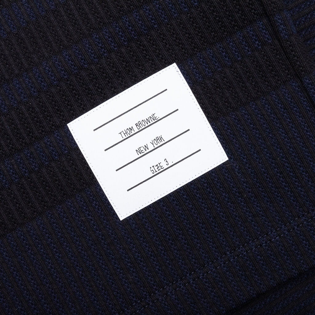 SEERSUCKER LOOPBACK SWEATSHORTS - NAVY - 5