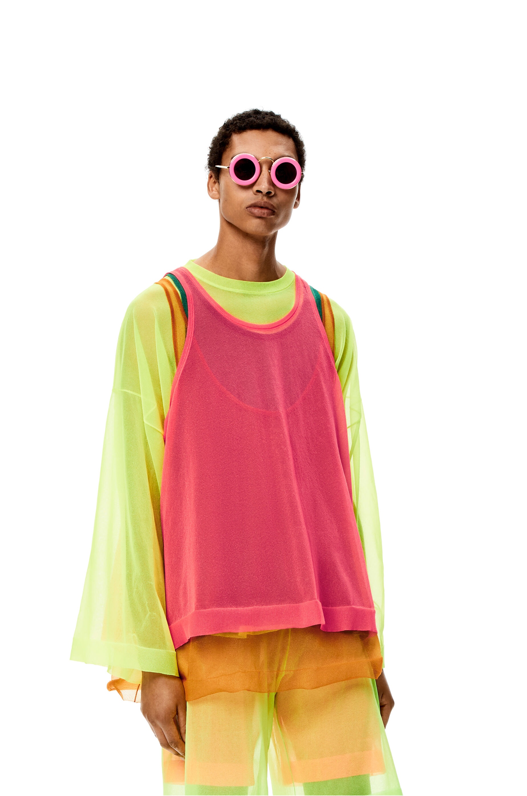 Layered lurex knit top - 3