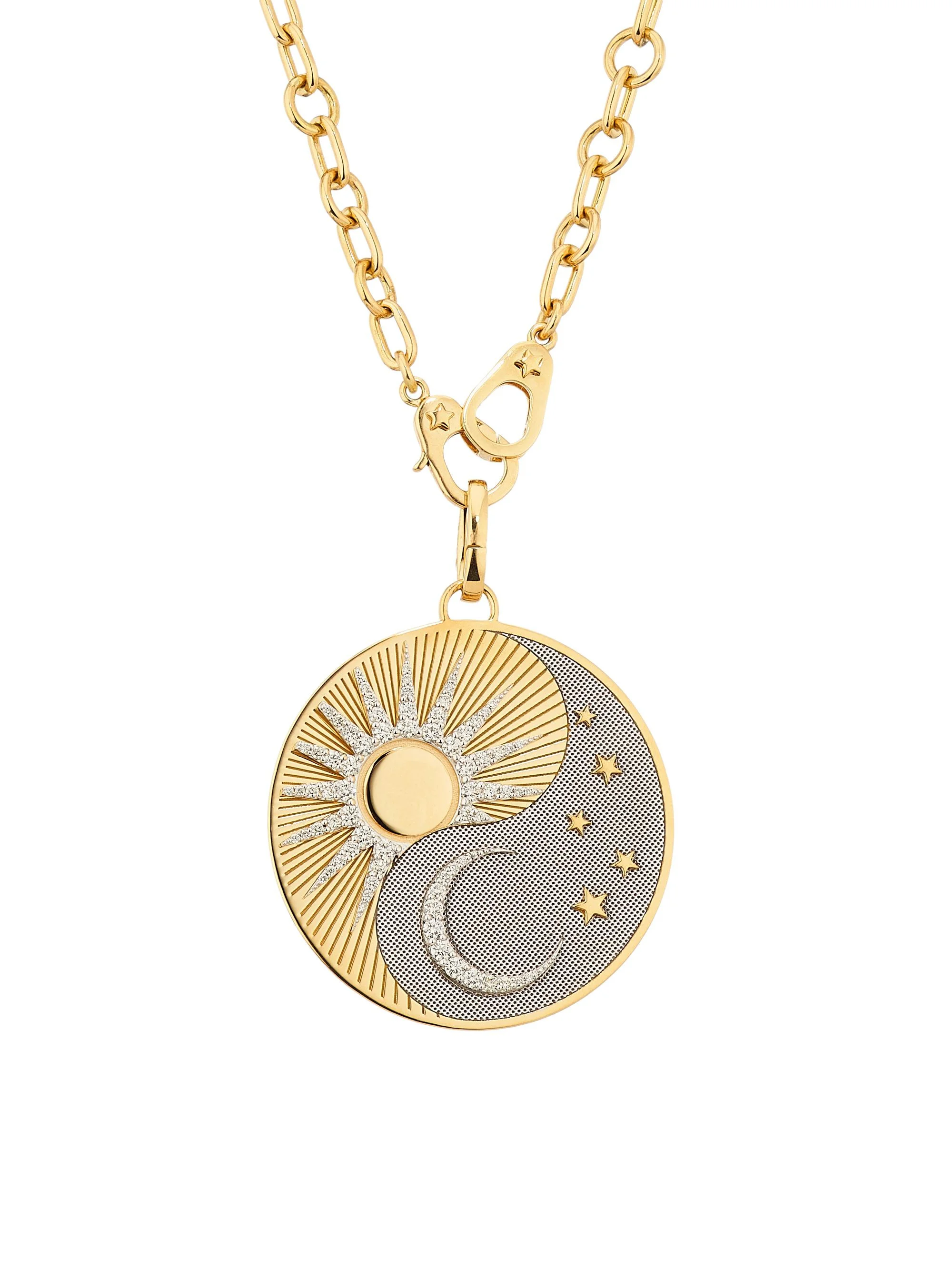 Women's Balance Two-Tone 18K Gold & 1.03 TCW Diamond Pendant Necklace - Gold - 1