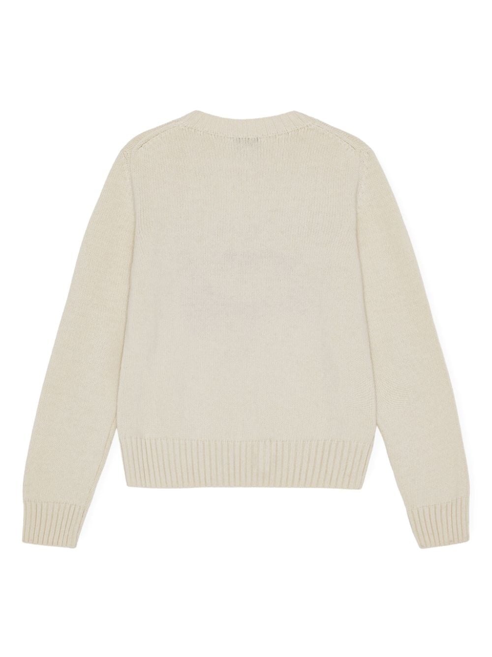 heart-intarsia jumper - 6