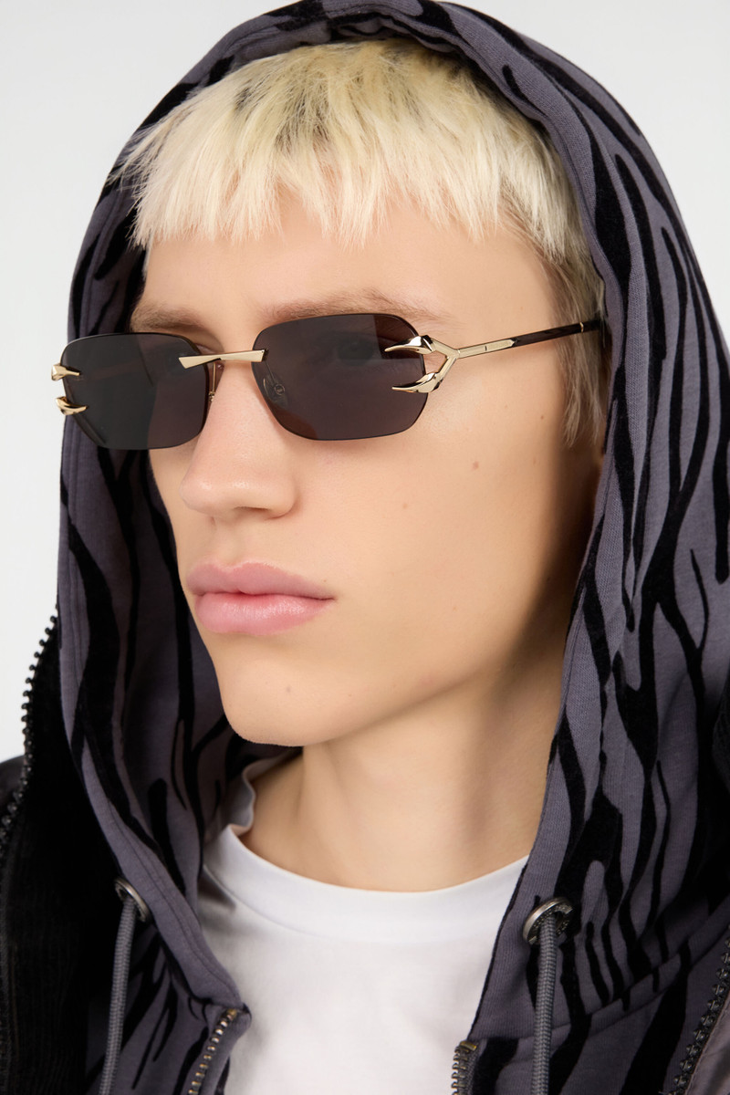 Metal rimless sunglasses 3