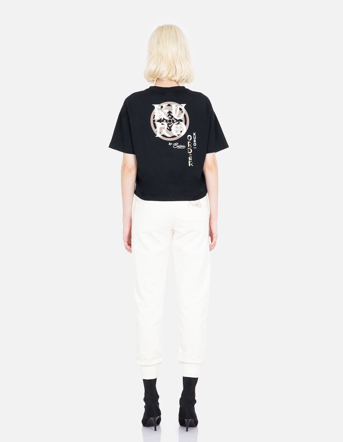 Kamon and Logo Print Sweatpants - 6
