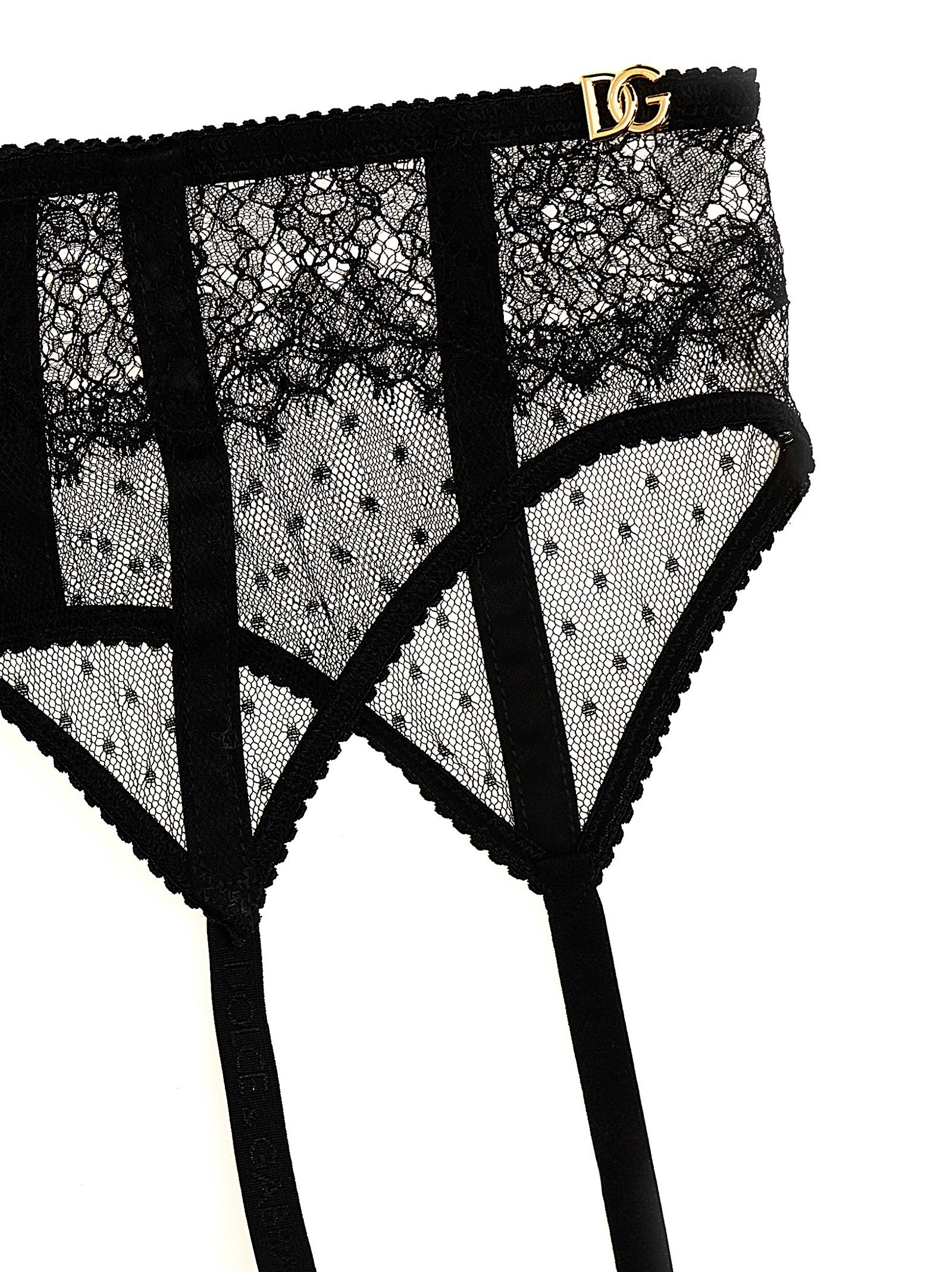 Lace Garters Socks Black - 3
