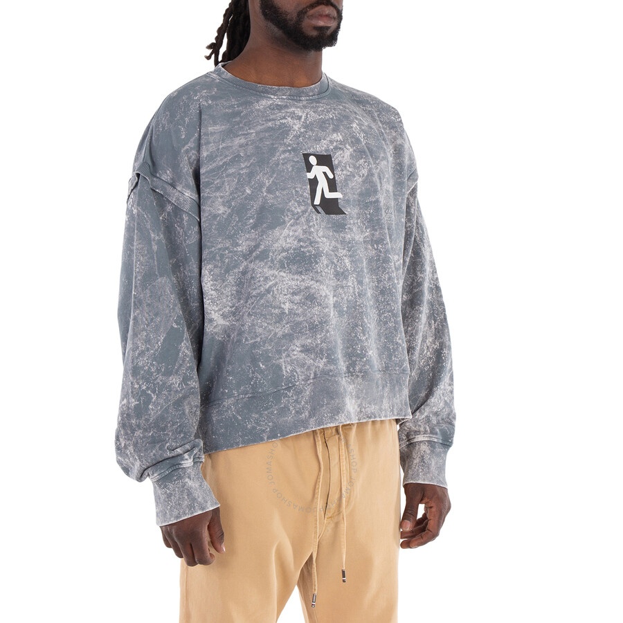 Etudes Marathon Runner Print Washed Sweatshirt - 4
