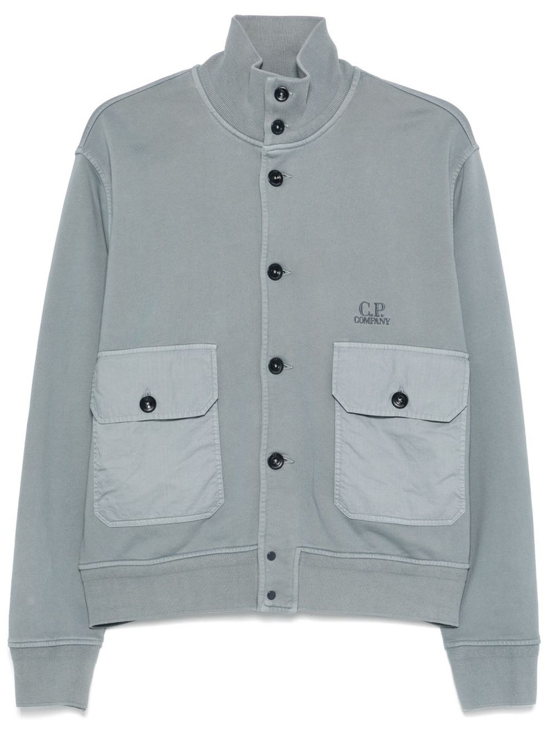 logo-embroidered jacket 1