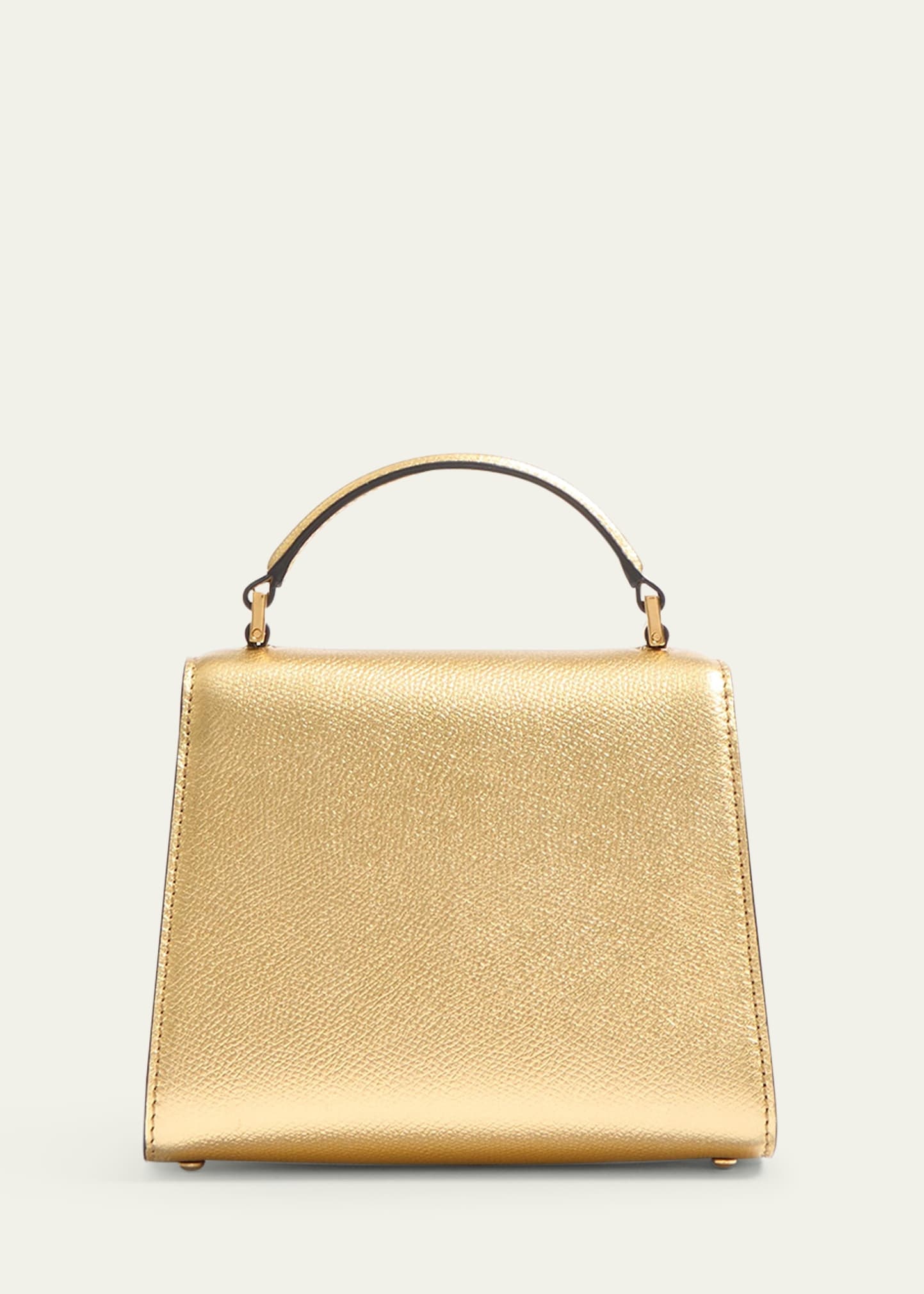 VSLING Mini Metallic Leather Top-Handle Bag - 3