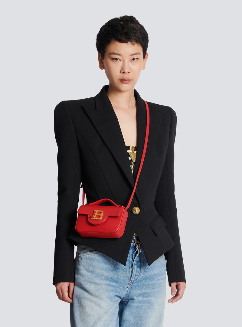 Balmain Smooth leather B-Buzz mini bag outlook