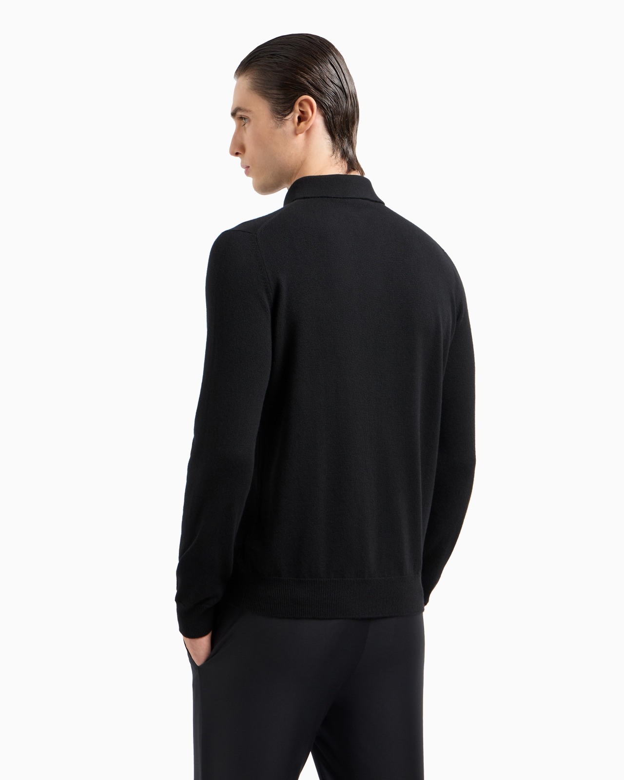 Long-sleeved, pure cashmere polo shirt - 3