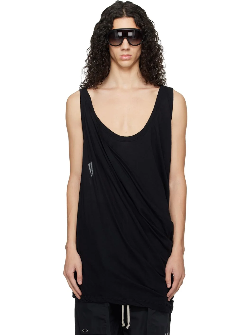 Black Temple Pony Tank Top - 1