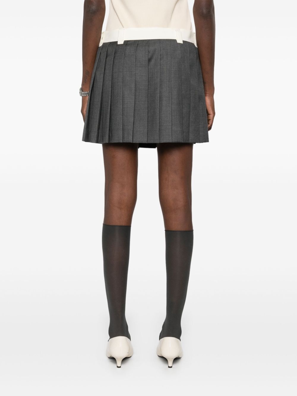 pleated mini skirt - 4