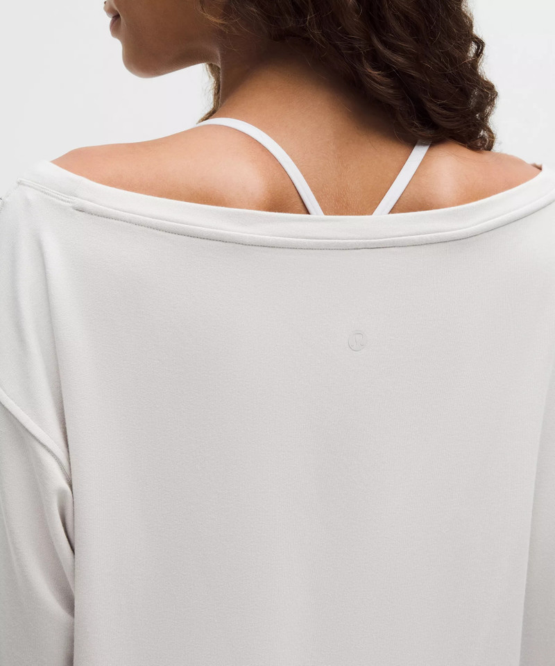 BeCalm Oversized Boatneck Long-Sleeve Shirt 5