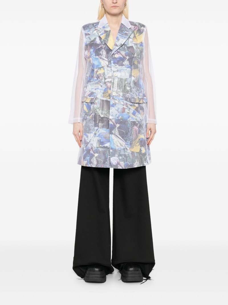Comme Des Garçons graphic-print coat outlook