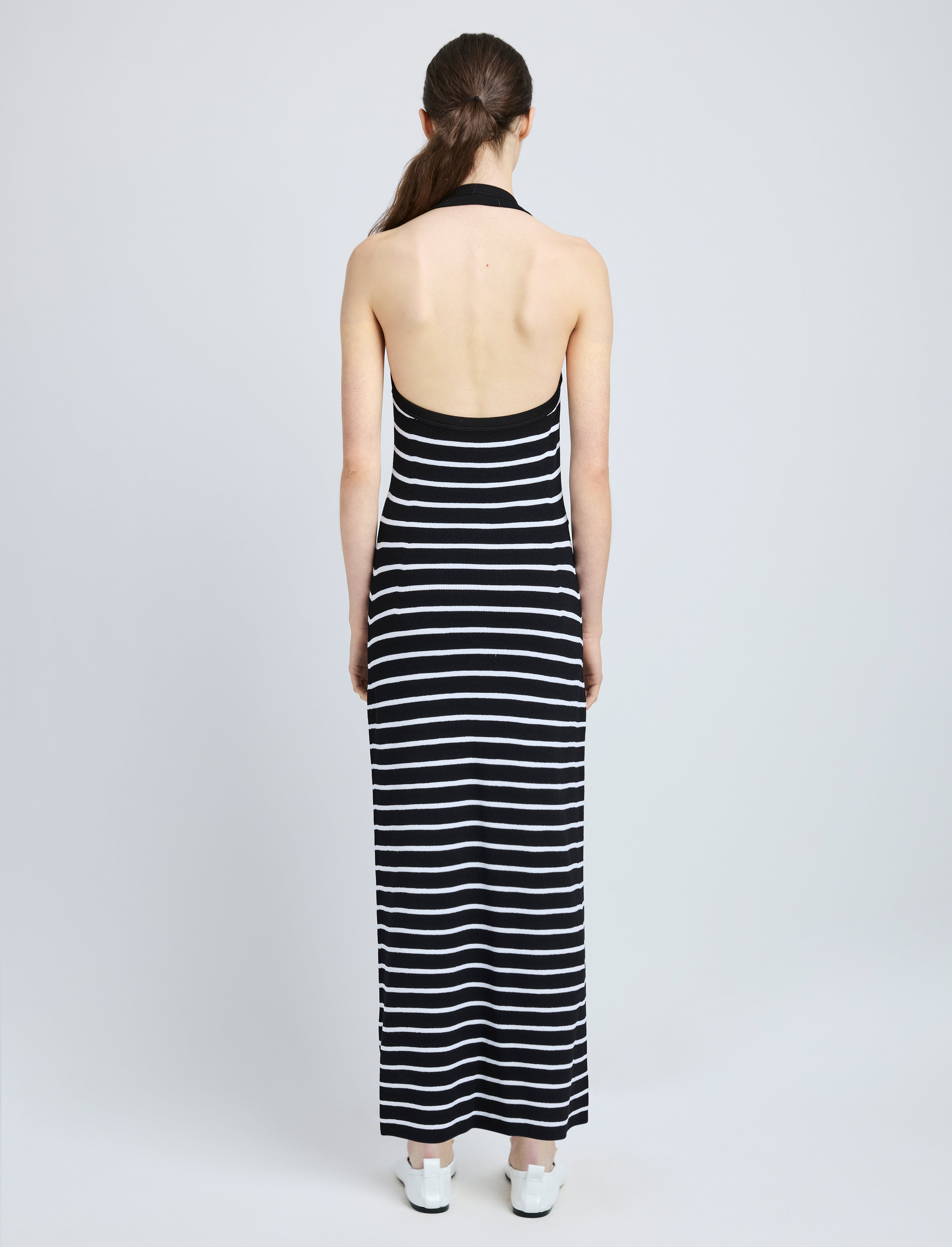 Meryl Dress in Matte Viscose Rib - 4