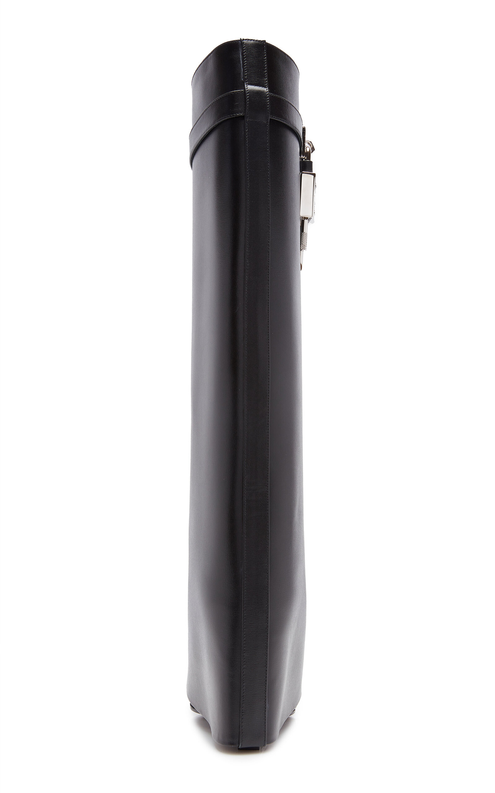 Shark Lock Wide-Fit Leather Pant Boots black - 4