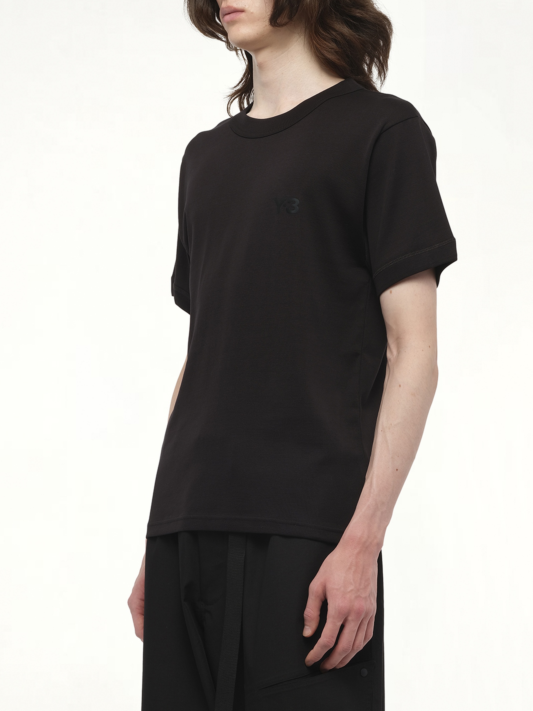 Slim Short Sleeve T-Shirt in Black - 5
