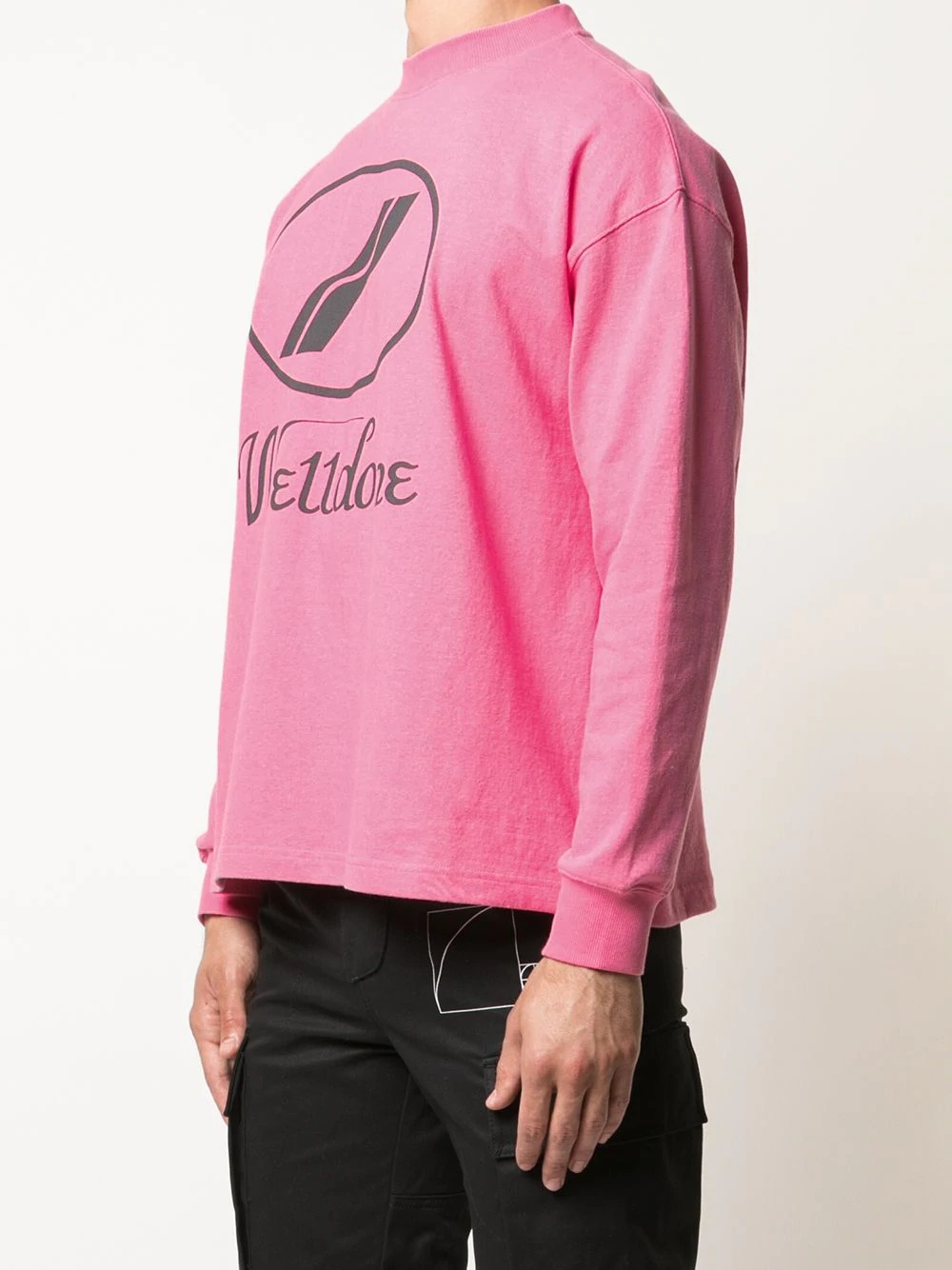 logo print crewneck sweatshirt - 4