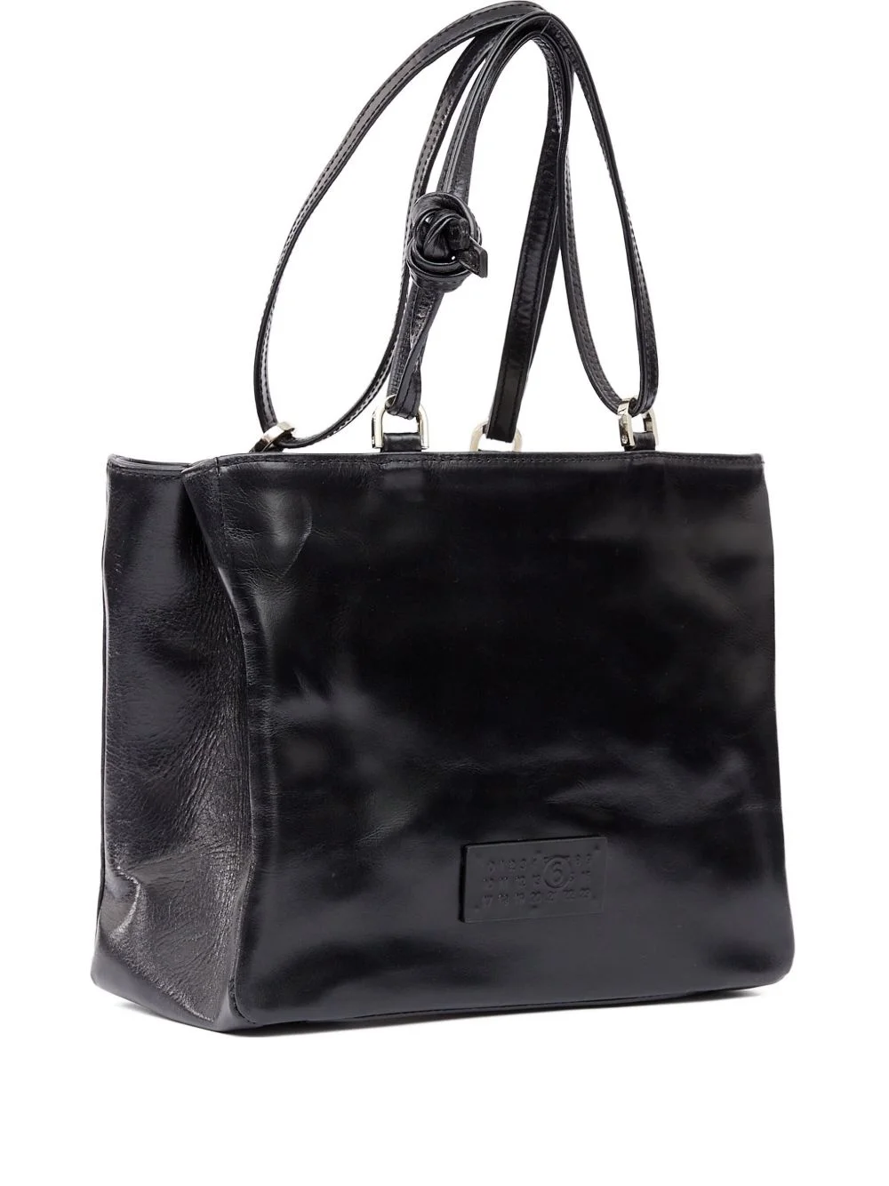 leather tote bag - 1