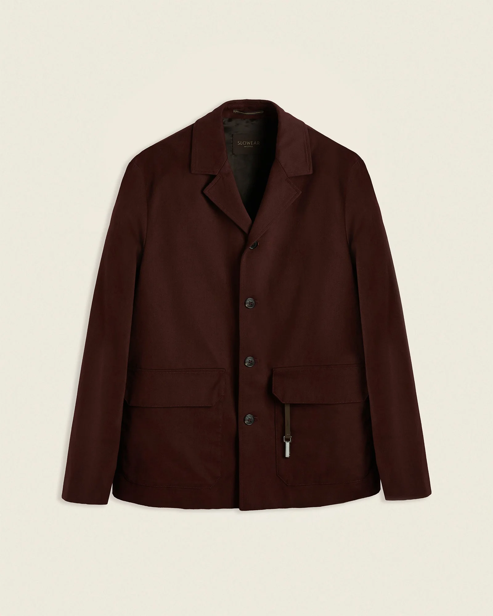 Cotton and cashmere gabardine chore jacket - 1