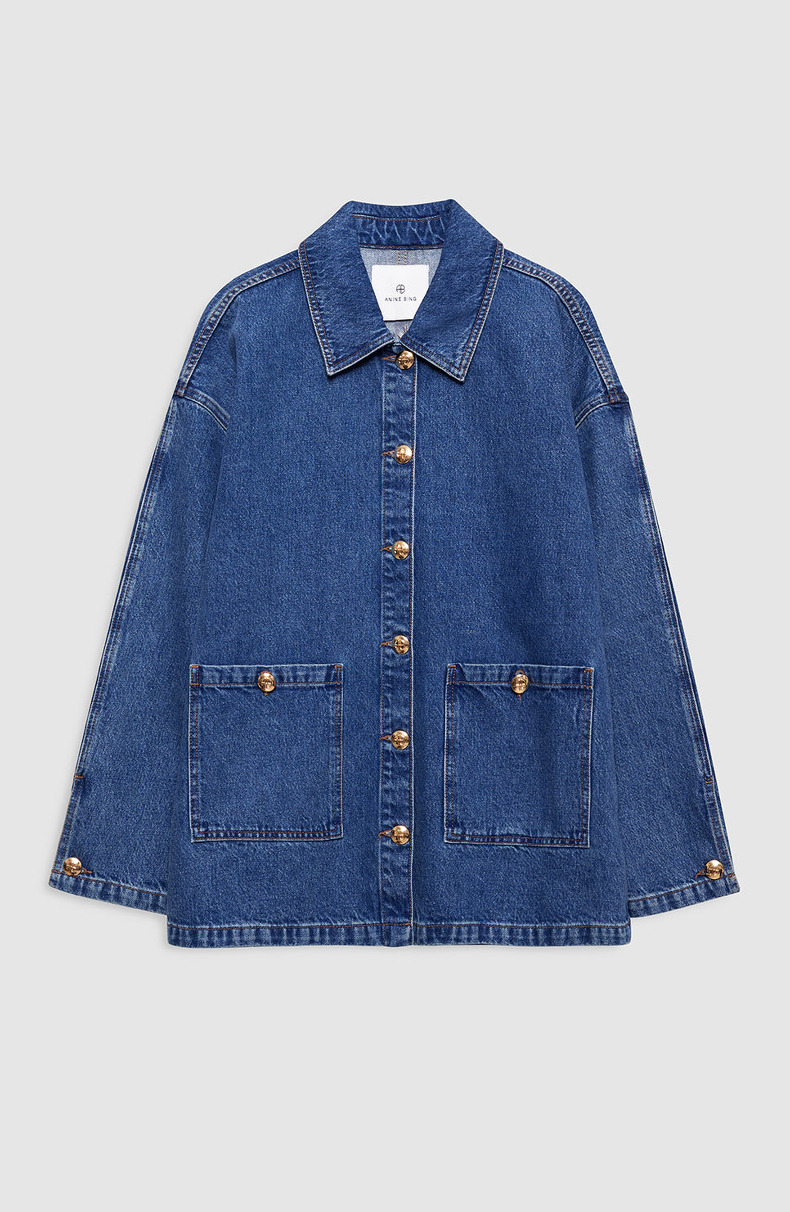ANINE BING Luca Jacket in Clean Indigo Denim at Nordstrom - 4