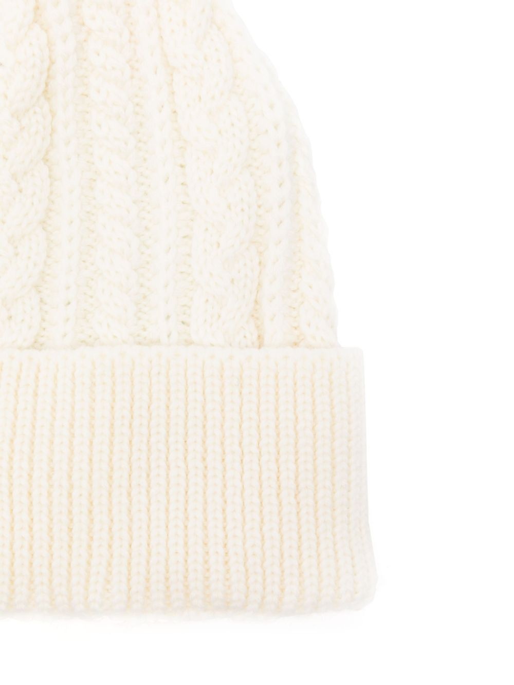 cable-knit beanie hat - 2