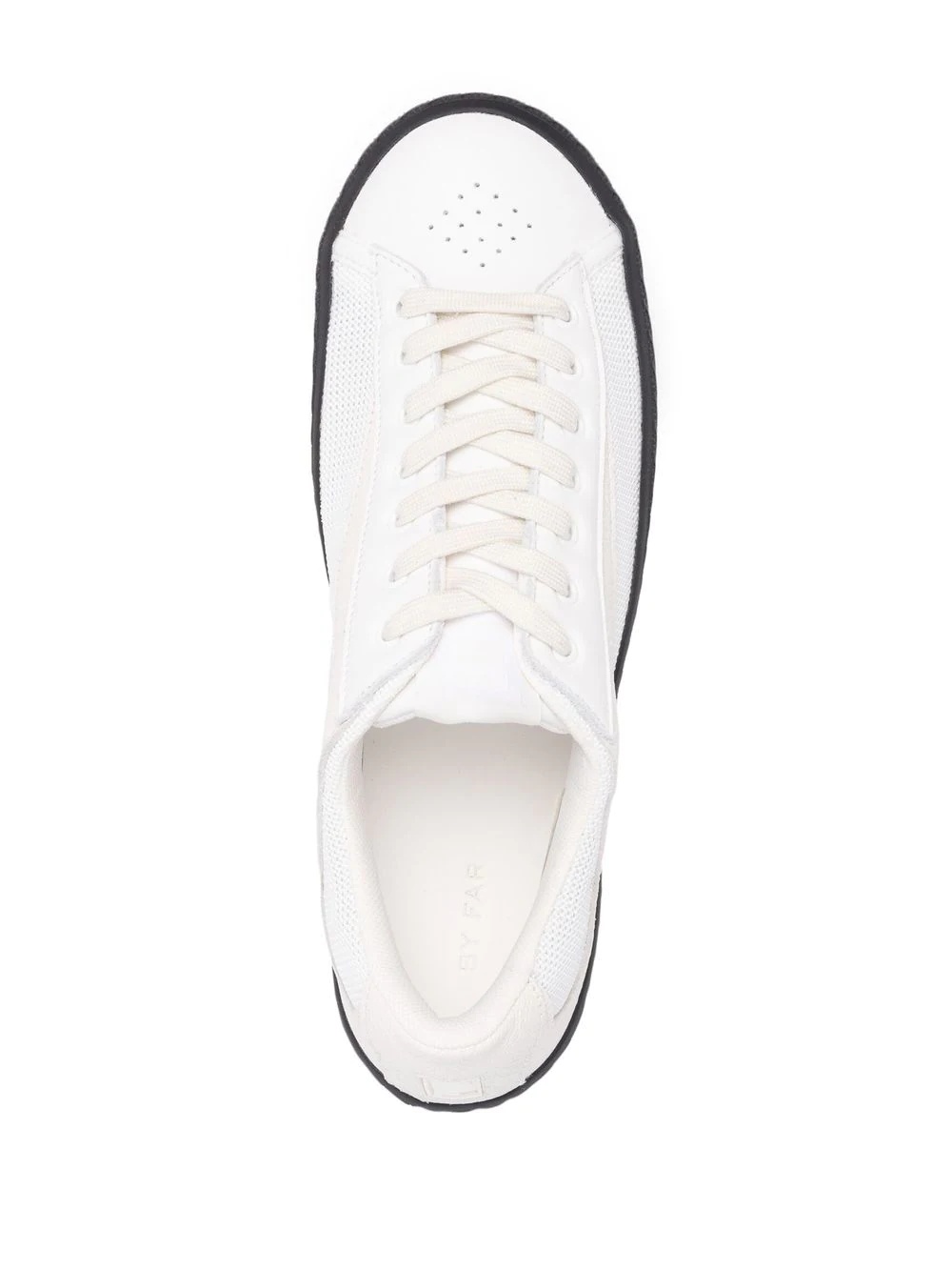 panelled low-top sneakers - 7