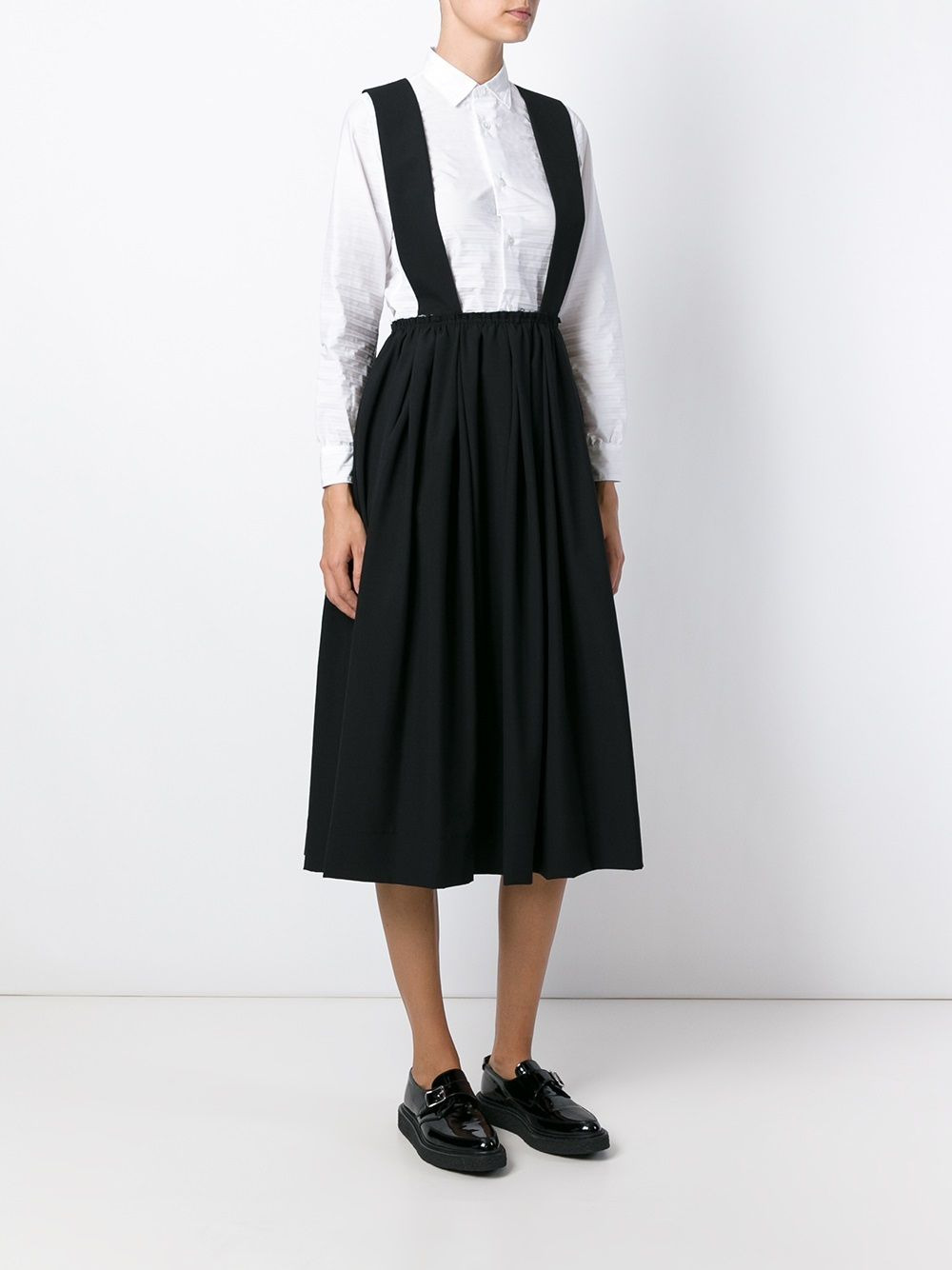 suspenders pleated skirt - 3