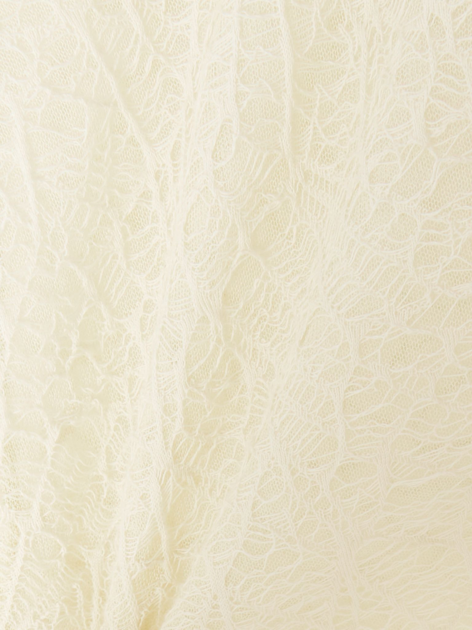 Distressed cotton and silk-blend lace turtleneck sweater Ivory - 4