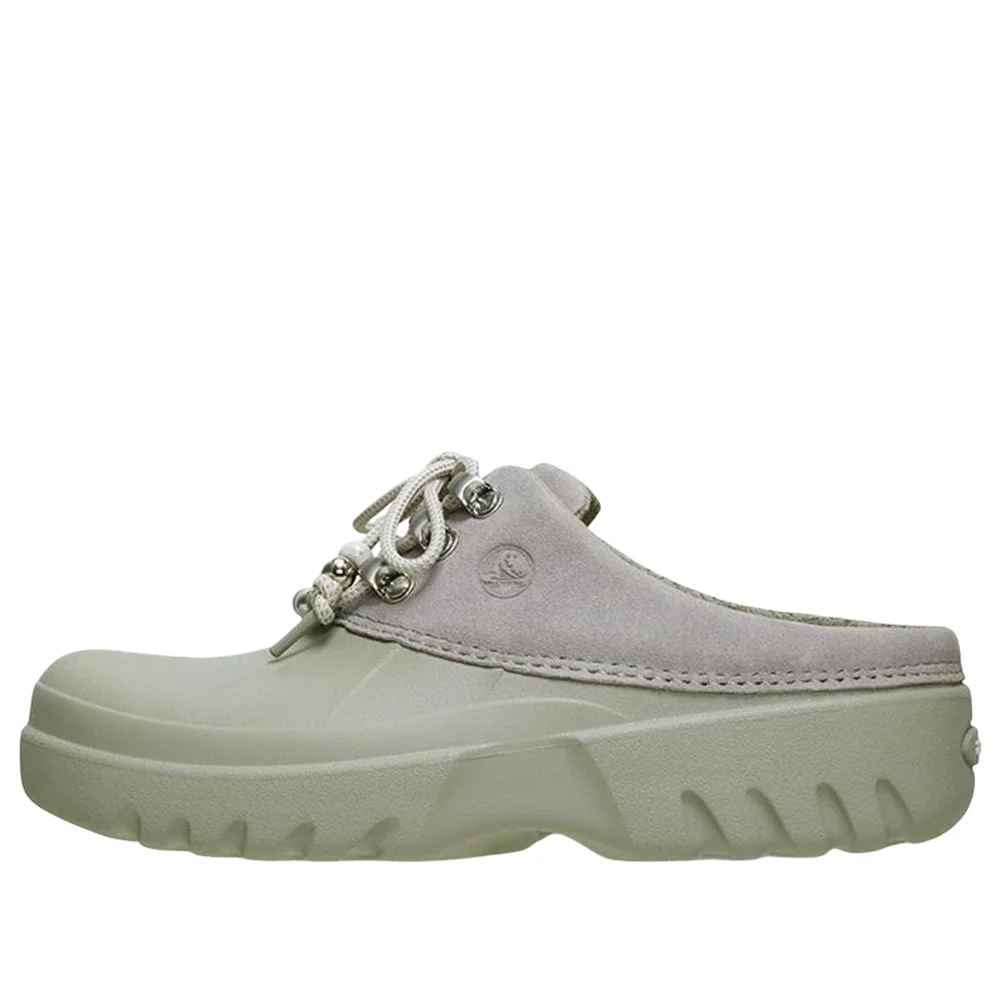 (WMNS) Crocs Axle Suede Mule 'Elephant Grey' 214137-1LM - 1