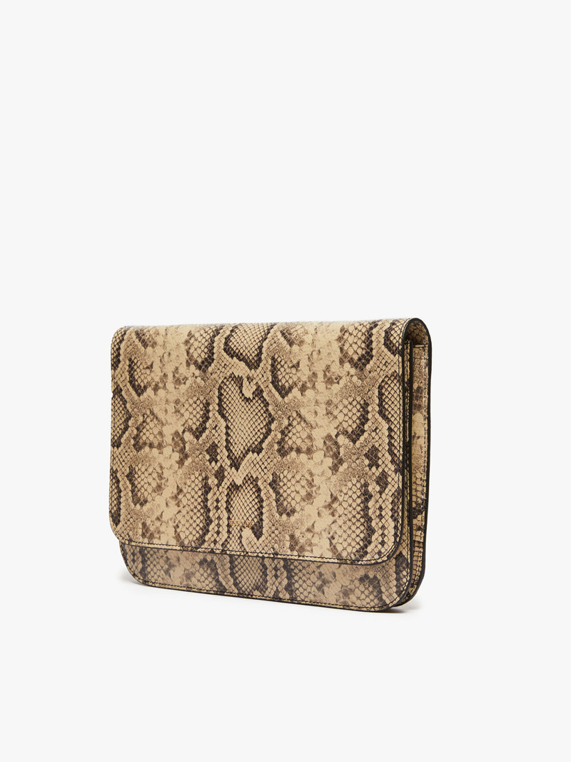 Sportmax LIANA Medium envelope bag with python print outlook