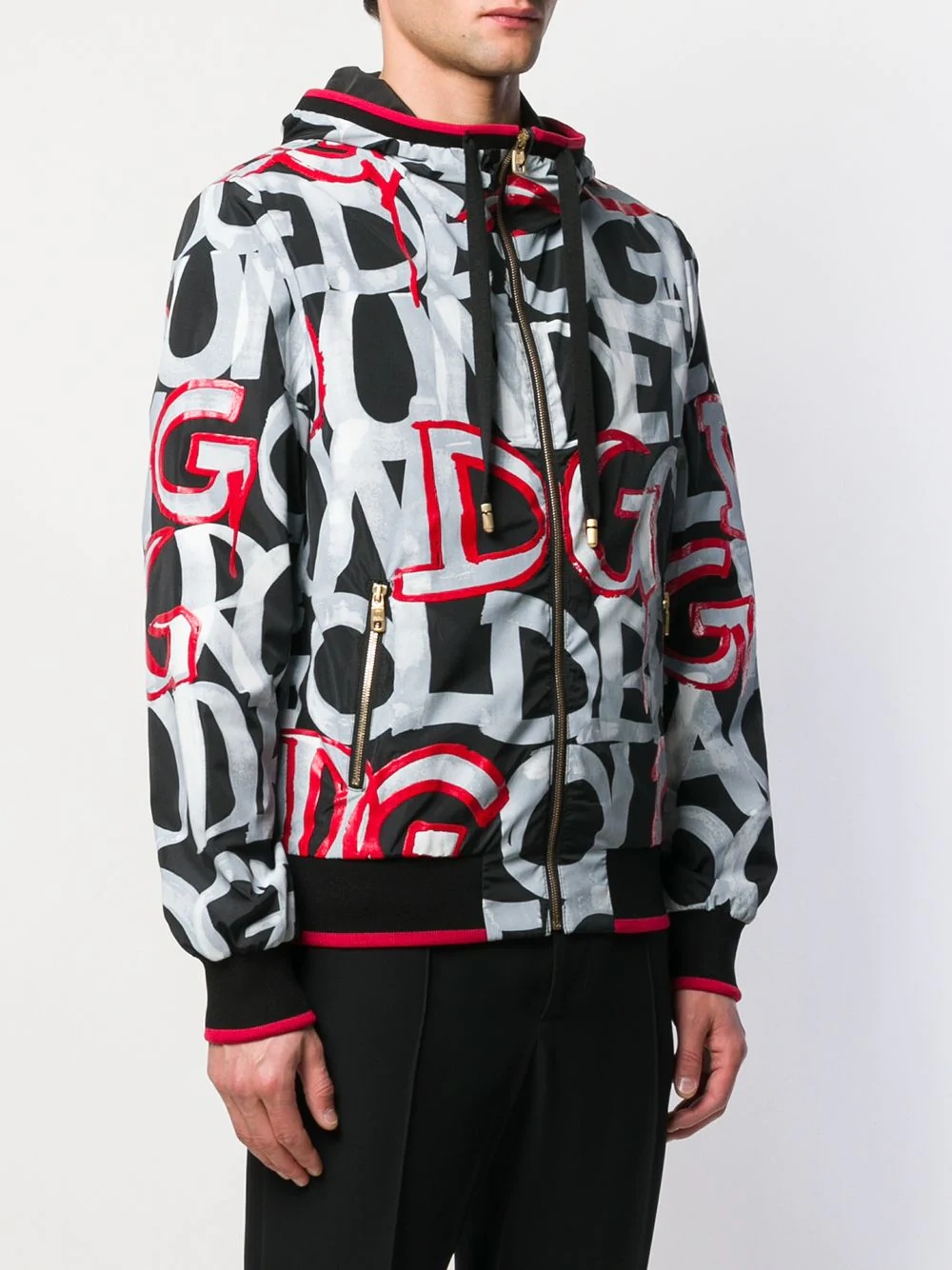 graffiti print jacket - 3