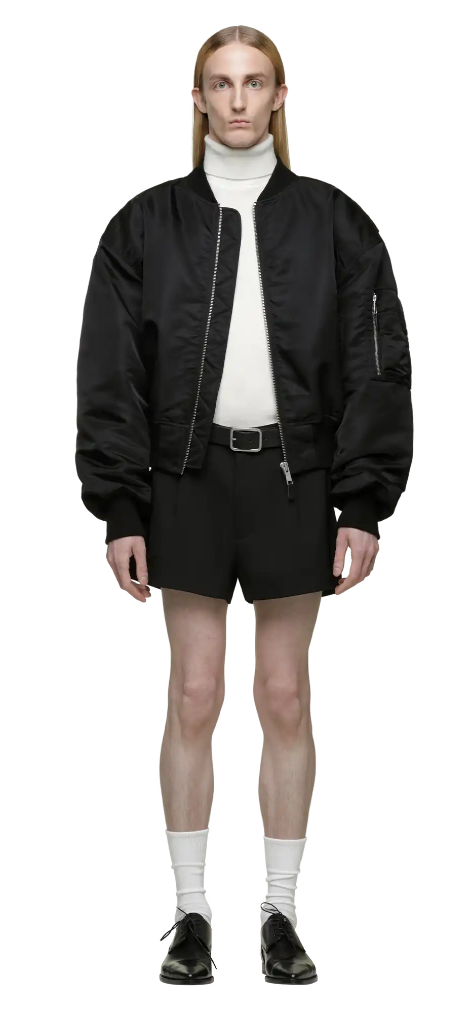 CROPPED BROAD BOMBER OIL - 3