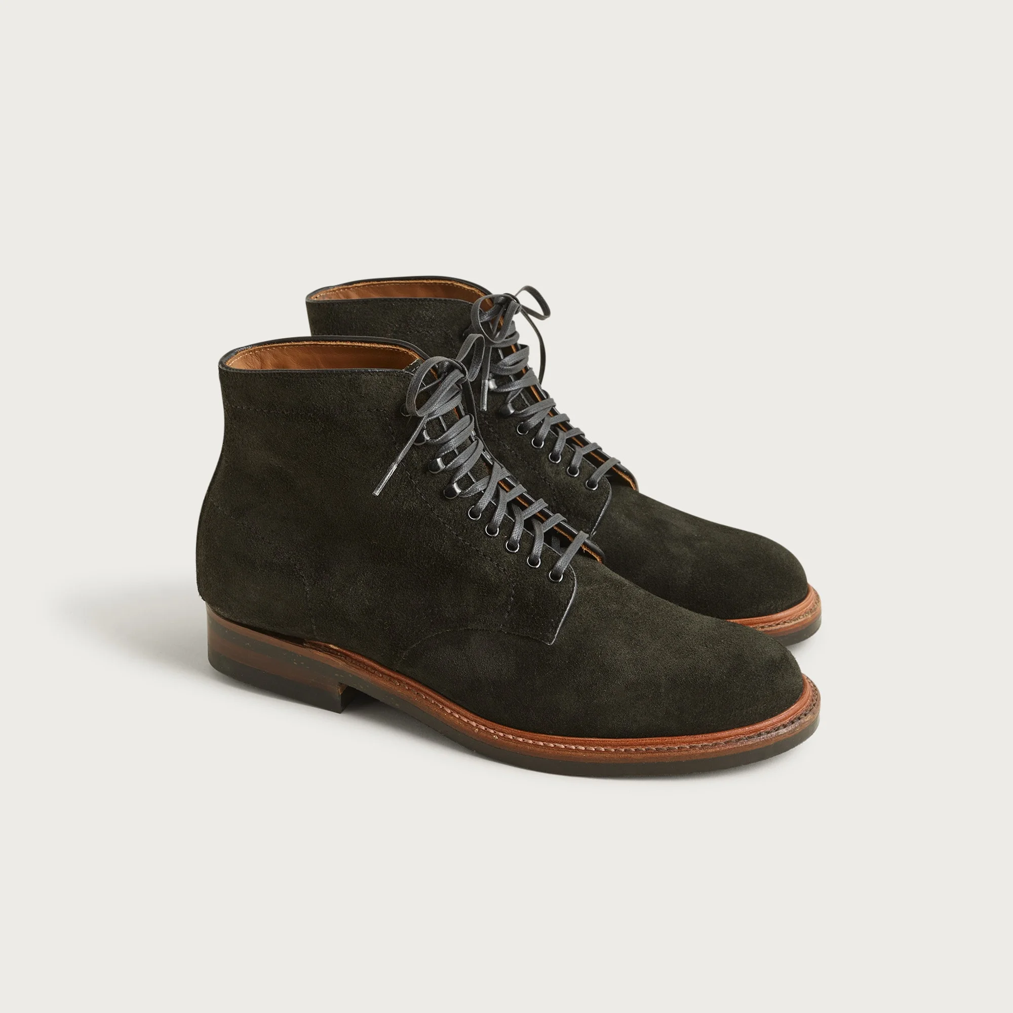 Alden® for J.Crew plain-toe boots in suede - 1