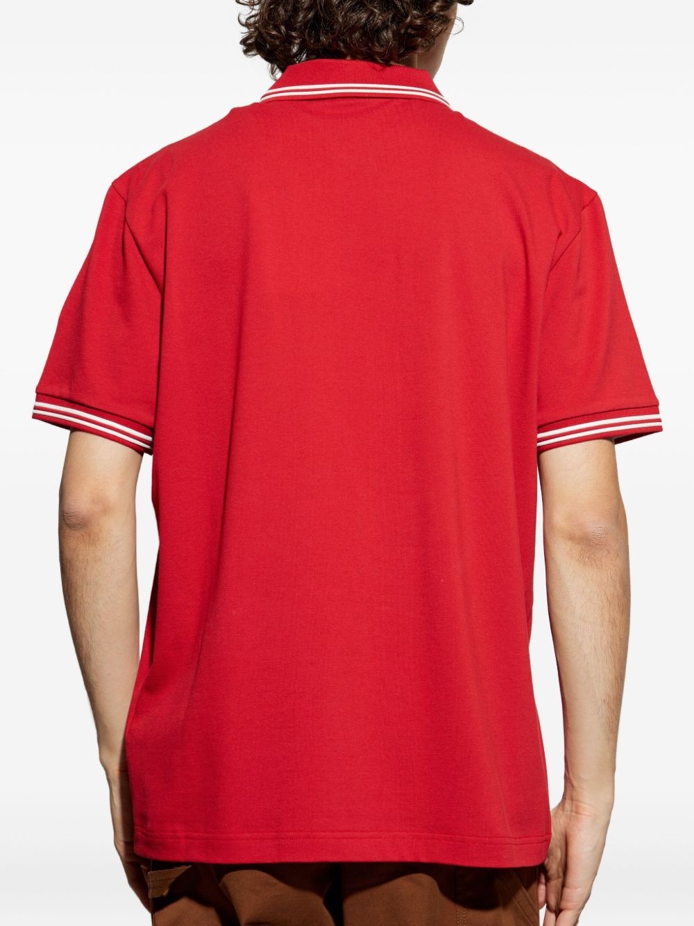 embroidered-logo polo shirt - 4