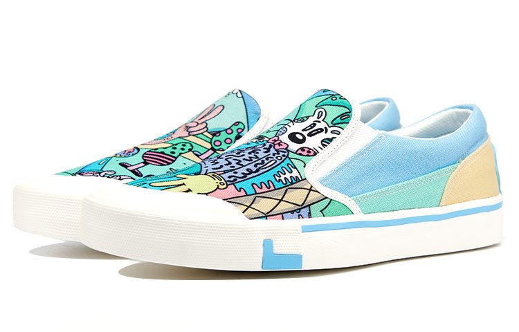 (WMNS) Li-Ning x Steven Harrington Boogie Shoes 'Blue Multi' AECR072-2 - 3