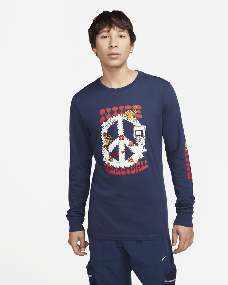 Nike Men's Long-Sleeve Basketball T-Shirt - 1