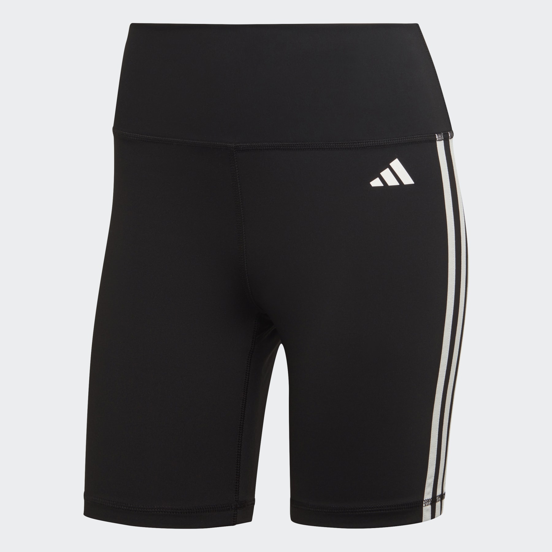 Training Essentials 3-Stripes High-Waisted Short Leggings - 1