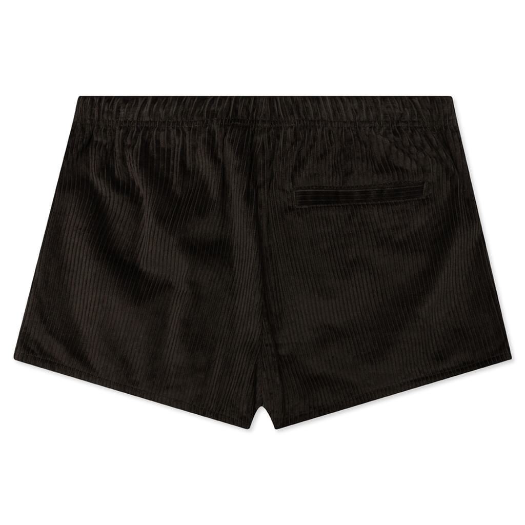WOMEN'S CORDUROY DOCK SHORT - OFF BLACK - 2