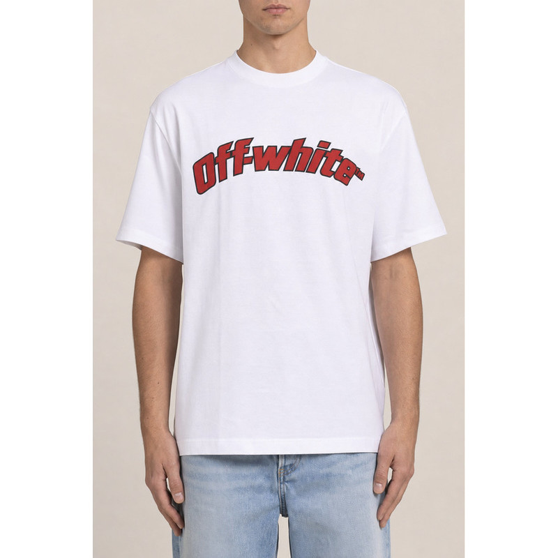 Off-White Men's White Cotton Logo Shirt - 1