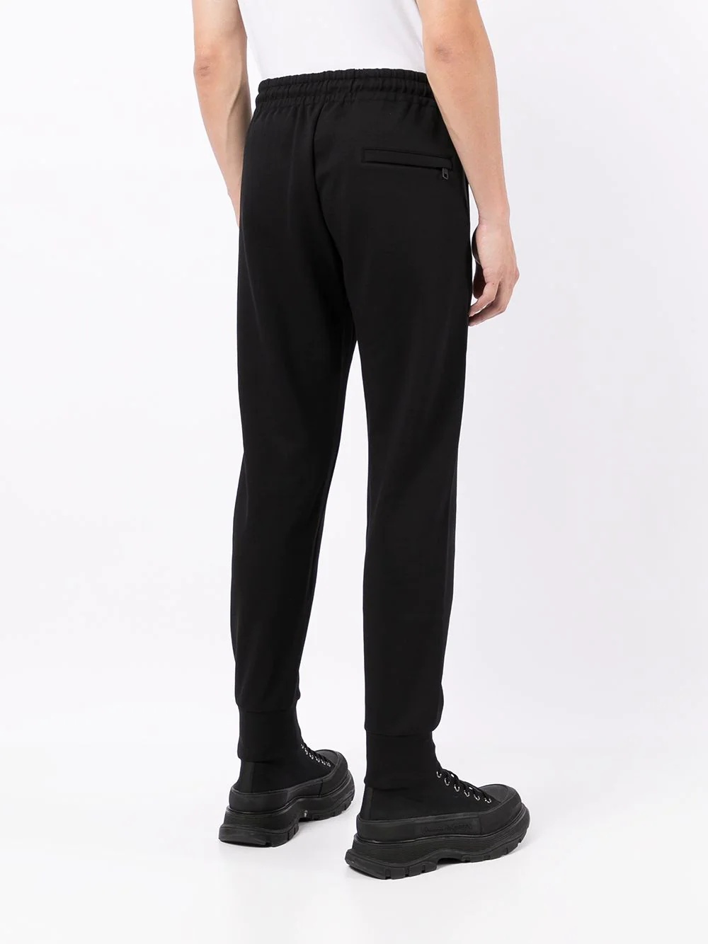 crest-embroidered track pants - 4