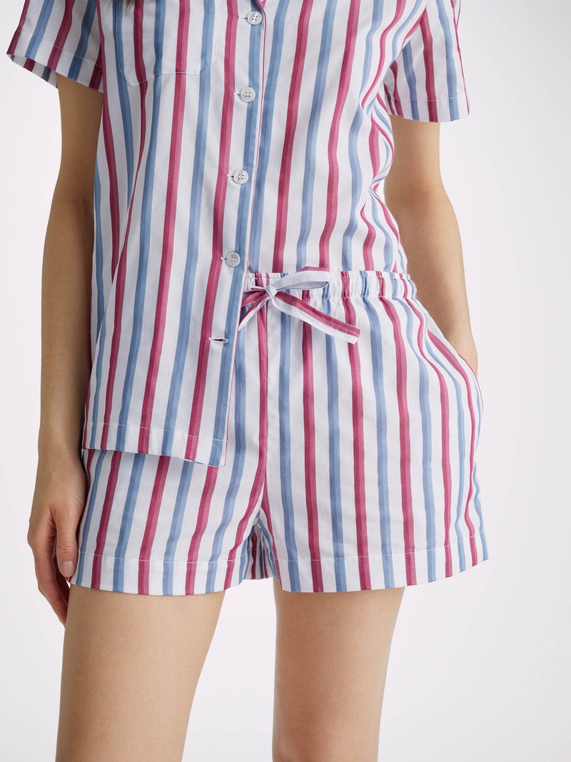 Women's Short Pyjamas Capri 22 Cotton Batiste Multi - 2
